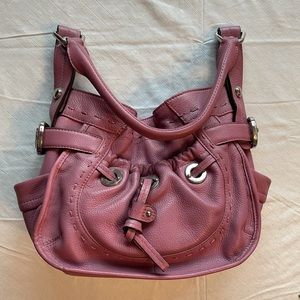Pink leather B Makowsky shoulder bag